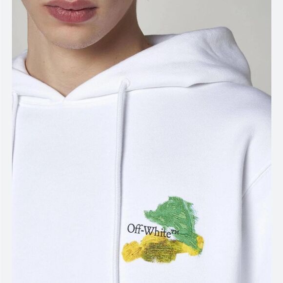 Off-White Men's Multicolor Paint Arrow Hoodie size Large NWT $810 - Picture 6 of 6